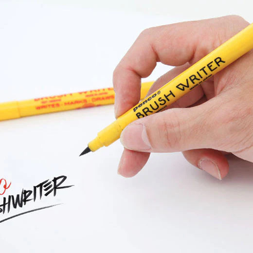 Brush Writer Pen - Set of 5 - Assorted Colours image 5