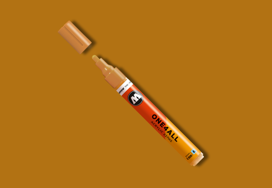 MOLOTOW ONE4ALL Marker 227HS - 208 Ocher Brown Light image