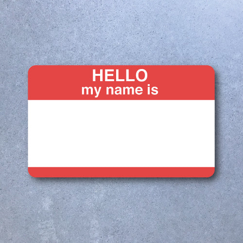 High Tack Sticker Pack 50pc - Hello Red image 0