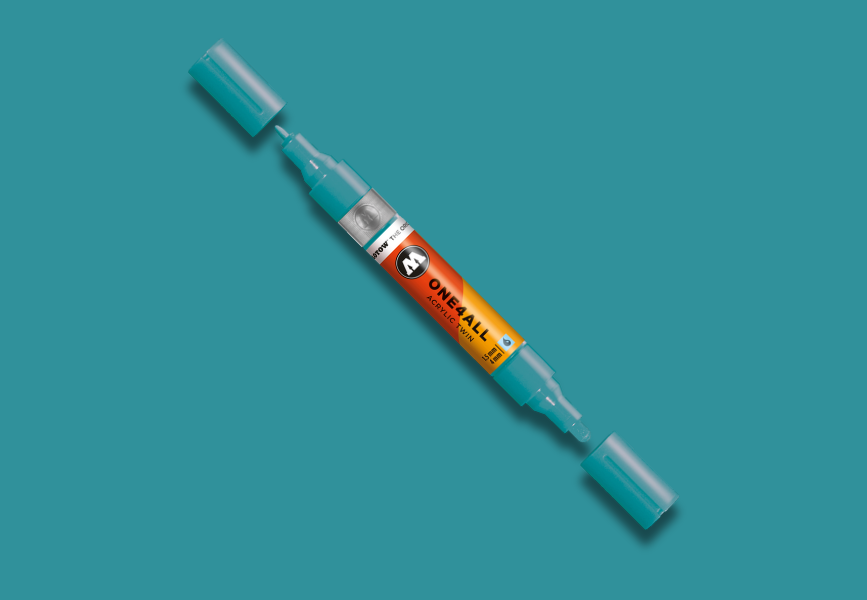 MOLOTOW ONE4ALL Marker Twin - 254 Olympia Blue image