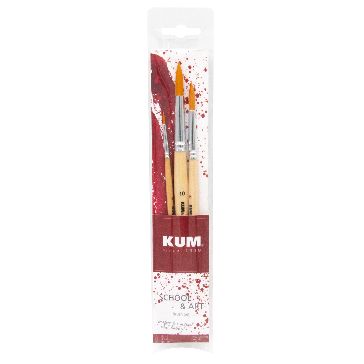 KUM School and Art Brush Set - Round image 0