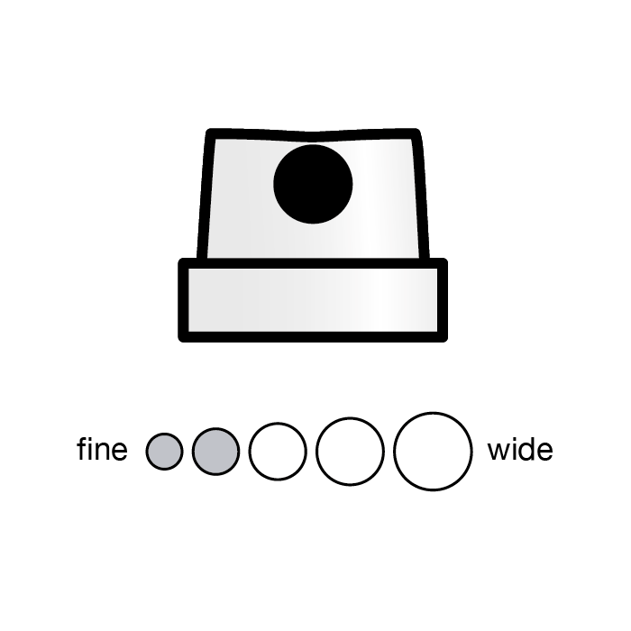 Aerosol Nozzle - Black Dot - Pack of 100 image 0