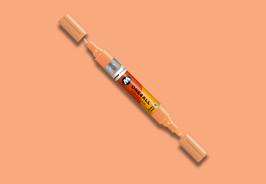 MOLOTOW ONE4ALL Marker Twin - 117 Peach Pastel image