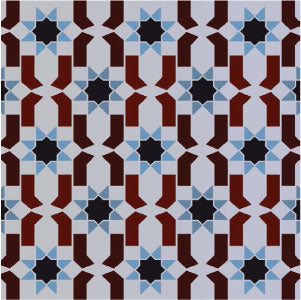 QBIX Stencil 1 Layer - Plastic - Tile Pattern Moroccan Mosaic image 2