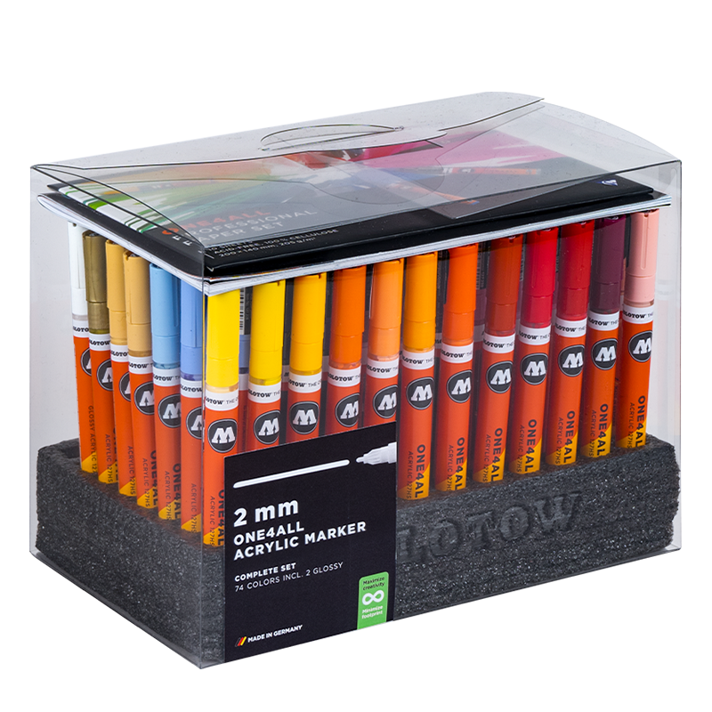MOLOTOW ONE4ALL Marker Set 127HS - 74pc image 0