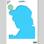 QBIX Stencil 2 Layer - Plastic - Idols - Eazy-E image 2