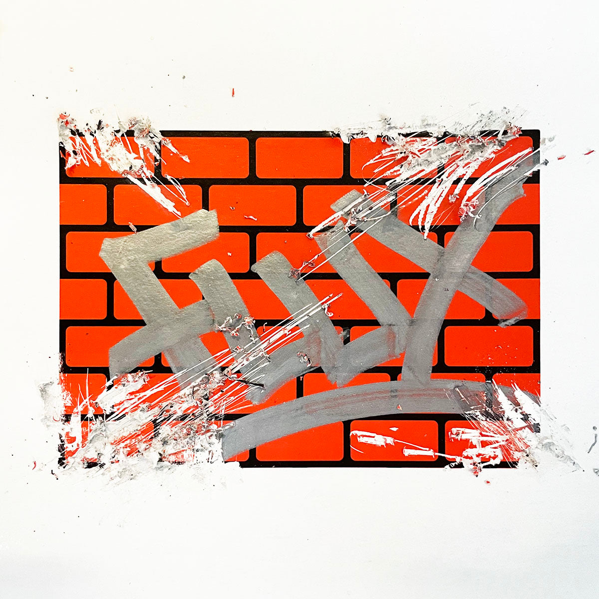 FLUX Eggshell Bricks Stickers - Orange image 2