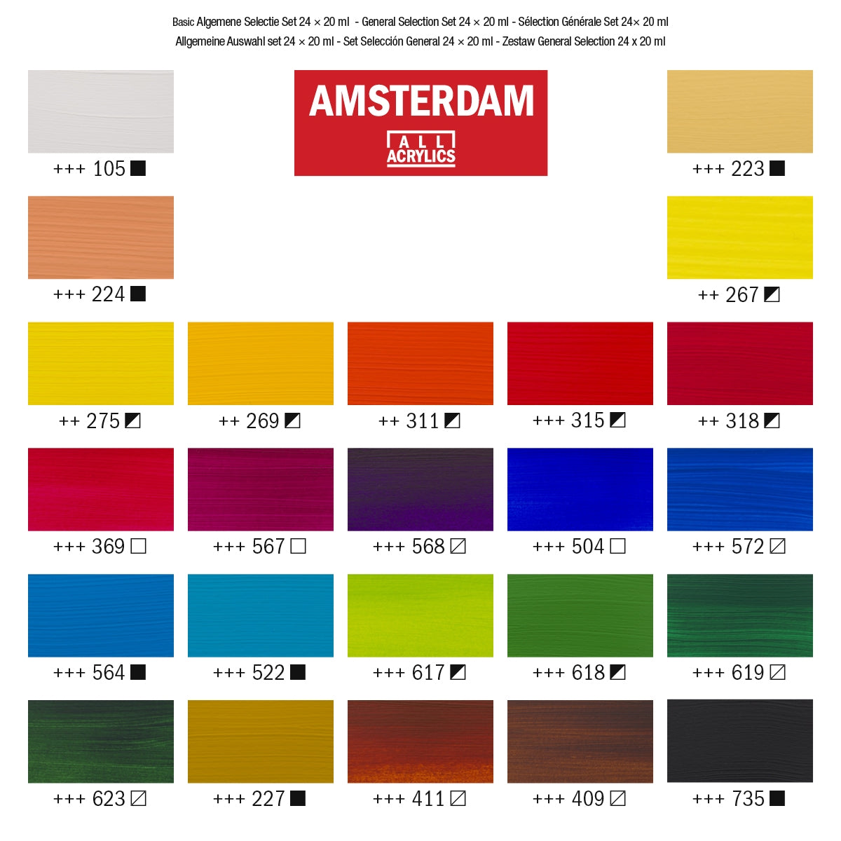 Amsterdam Acrylic Set - 24x 20ml image 1