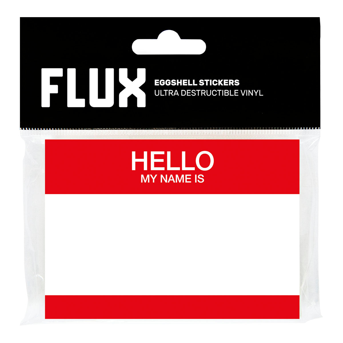 FLUX Eggshell Hello Stickers - Red image 0