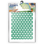 QBIX Stencil 1 Layer - Plastic - Pattern - Triangle image 0