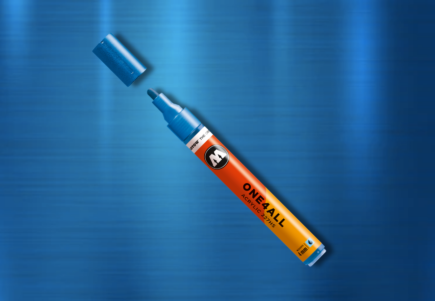 MOLOTOW ONE4ALL Marker 227HS - 224 Metallic Blue image
