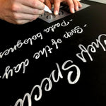 QBIX Stencil A-Z and Numbers - Ornamental Font (2 Sheets) image 3