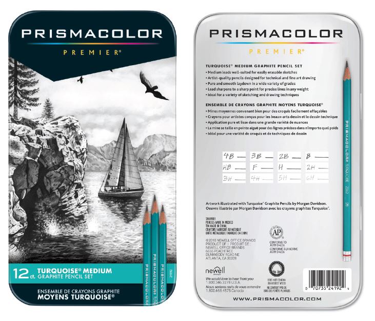 Prismacolor Premier Turquoise Graphite Pencil Set - Medium image 0