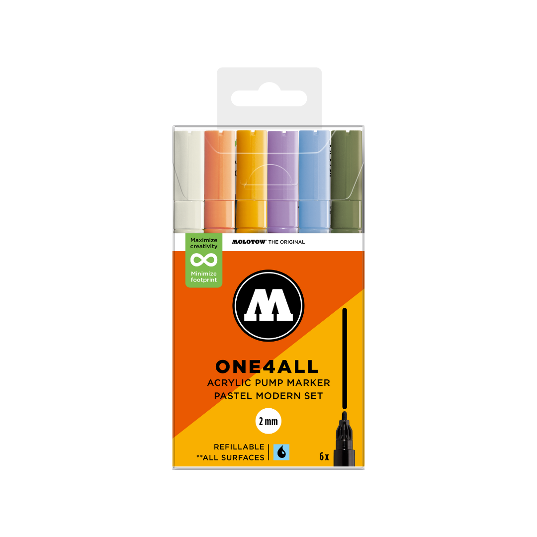 MOLOTOW ONE4ALL Marker Set 127HS - Pastel Modern image 0