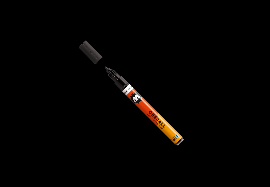 MOLOTOW ONE4ALL Marker 127HS EF - 180 Signal Black image