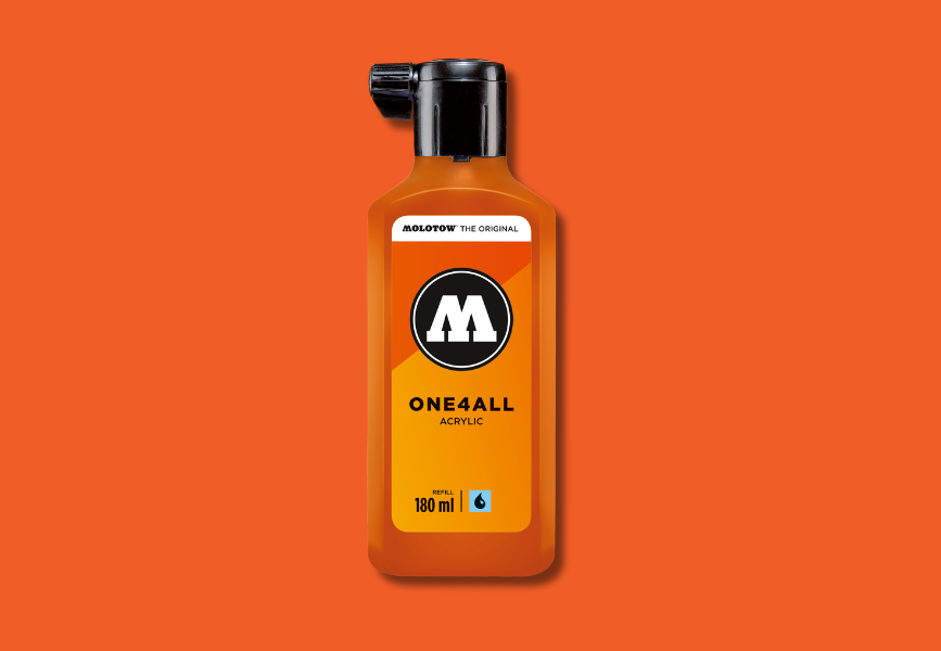 MOLOTOW ONE4ALL Refill 180ml - 085 Dare Orange image