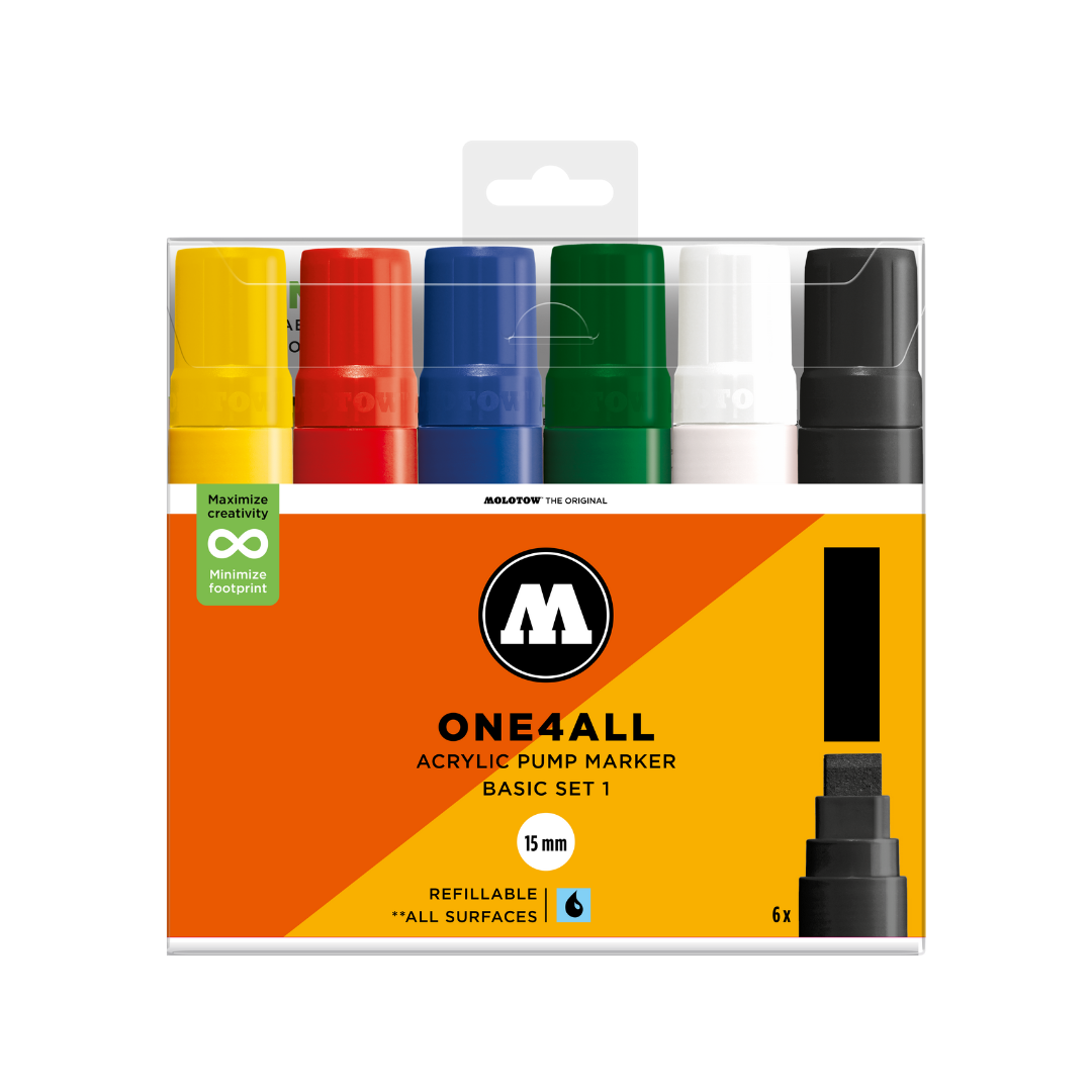 MOLOTOW ONE4ALL Marker Set 627HS - Basic 1 image 0