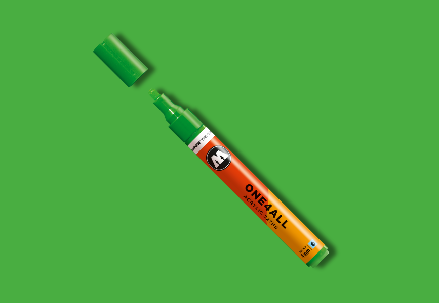 MOLOTOW ONE4ALL Marker 227HS - 222 KACAO77 Universes Green image