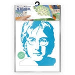 QBIX Stencil 2 Layer - Plastic - Idols - John Lennon image 0
