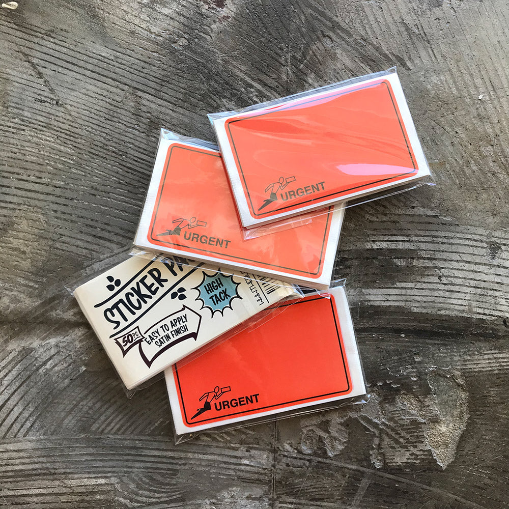 High Tack Sticker Pack 50pc - Urgent image 1