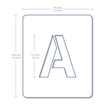 QBIX Plastic Stencil Set - Alphabet Modern - Small image 3