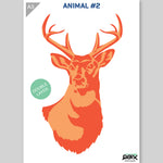 QBIX Stencil 2 Layer - Plastic - Animals - Deer Head image 2