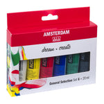 Amsterdam Acrylic Set - 6x 20ml - - Intro image