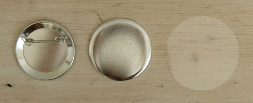 Button Badge Parts - 35mm - Pin Back image 1