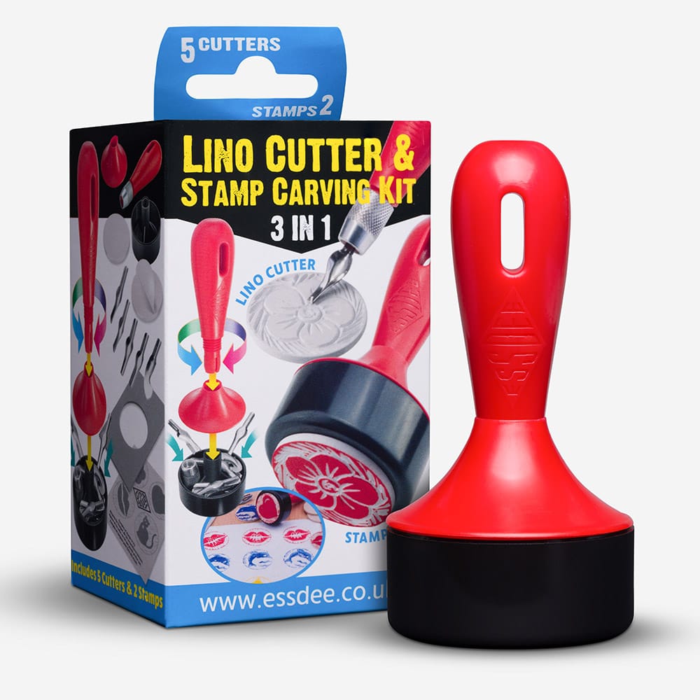 Essdee 3 in 1 Lino Cutter &amp; Stamp Carving Kit image 0