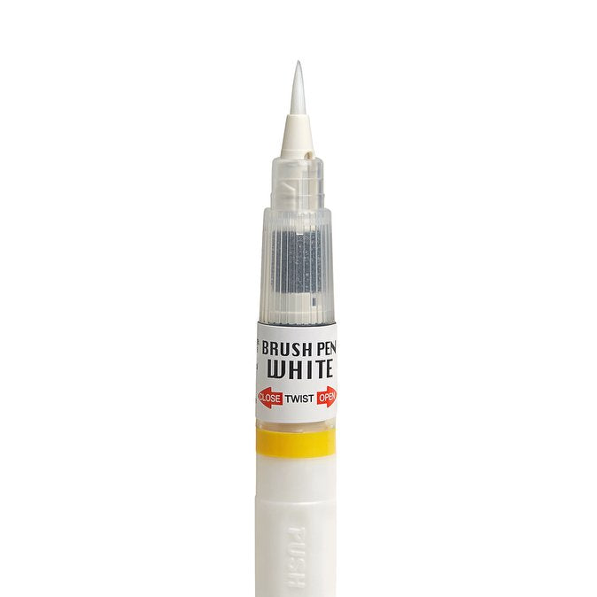 Kuretake Brush Pen - White image 2