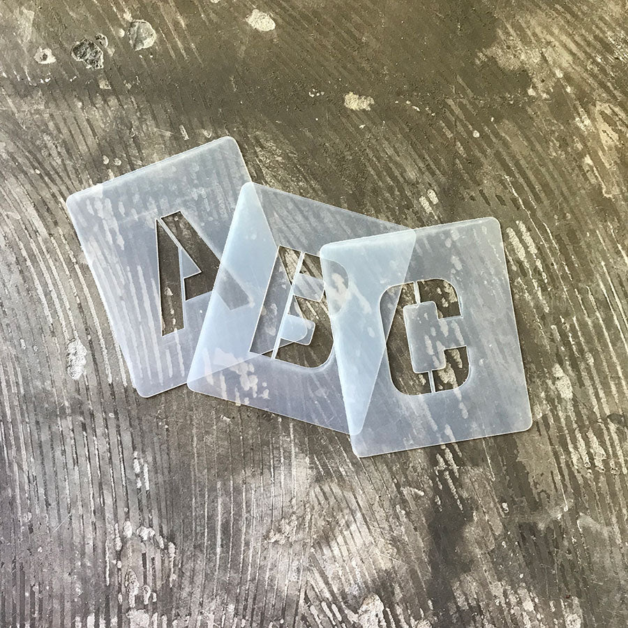QBIX Plastic Stencil Set - Alphabet Modern - Large image 3