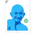 QBIX Stencil 2 Layer - Plastic - Idols - Gandhi image 3