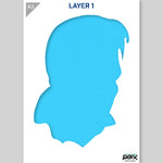 QBIX Stencil 2 Layer - Plastic - Idols - Elvis Presley image 3
