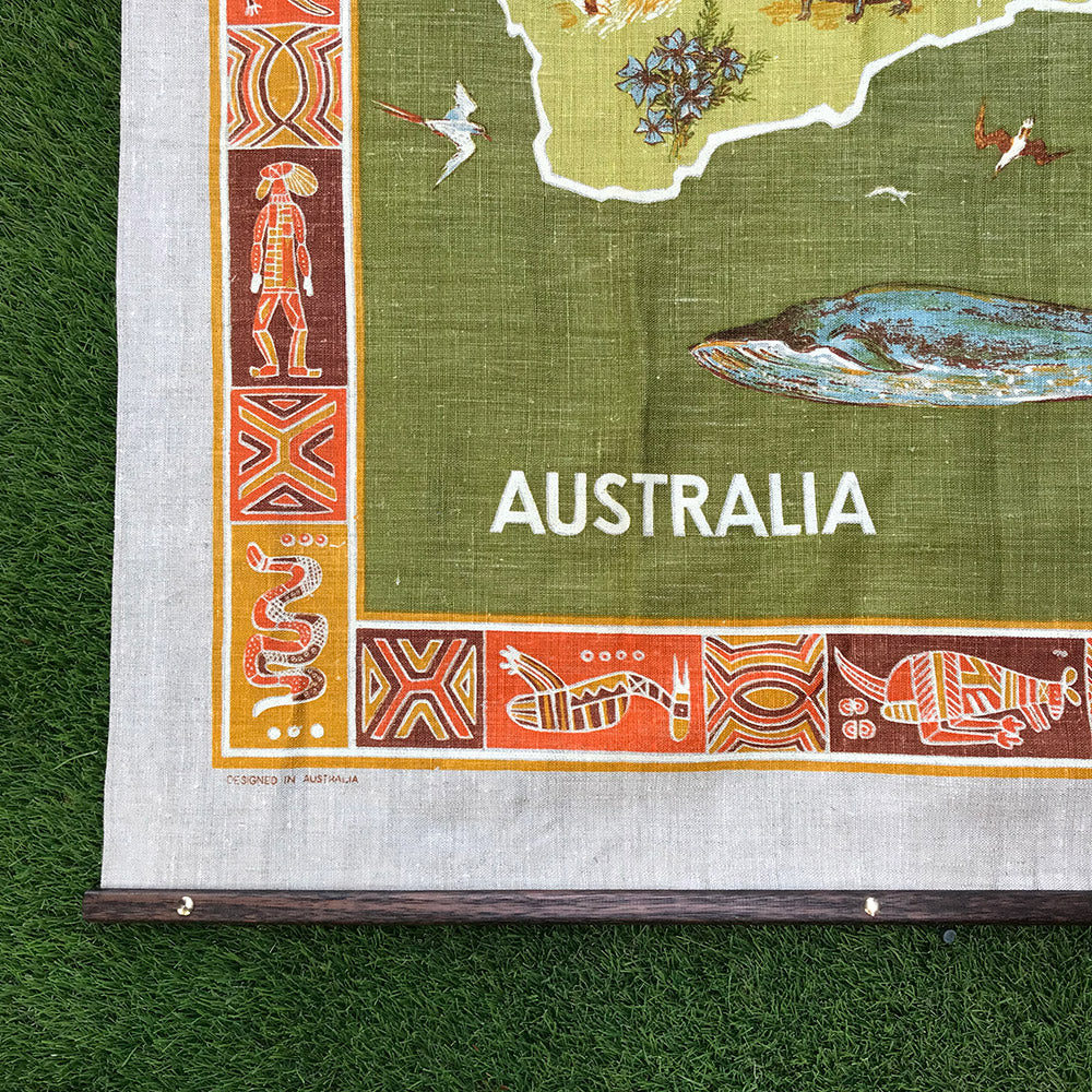 Westraliana Wall Hanging Large - Australia 2 (Green Hues) image 2