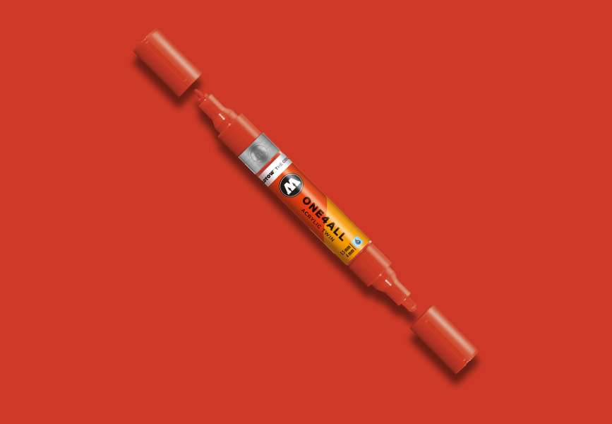 MOLOTOW ONE4ALL Marker Twin - 242 Vermilion image