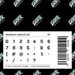QBIX Plastic Stencil Set - Number Modern - Large image 4