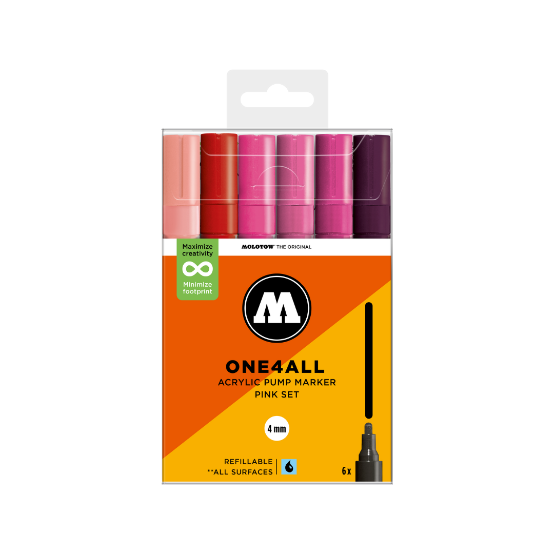 MOLOTOW ONE4ALL Marker Set 227HS - Pink image 0