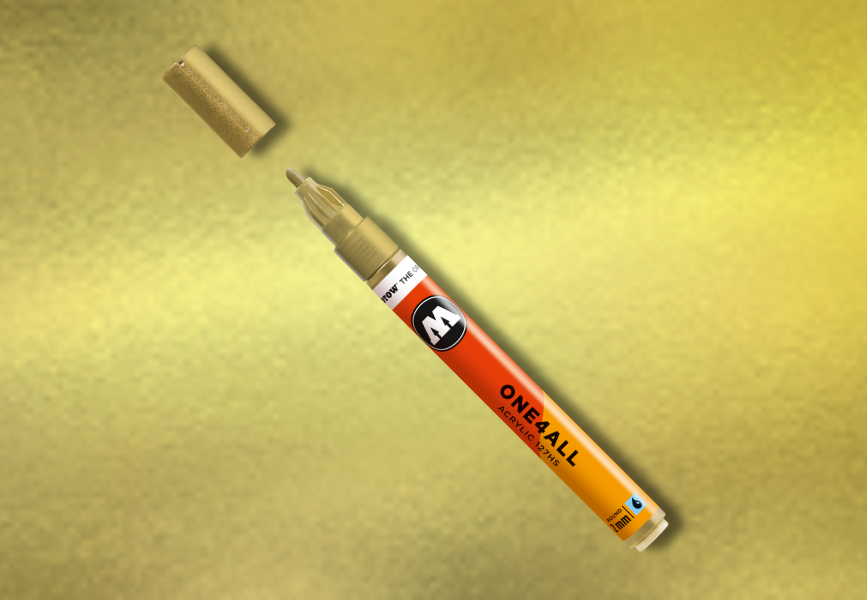 MOLOTOW ONE4ALL Marker 127HS - 228 Metallic Gold image