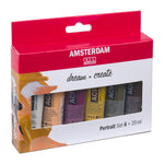Amsterdam Acrylic Set - 6x 20ml - - Portrait image