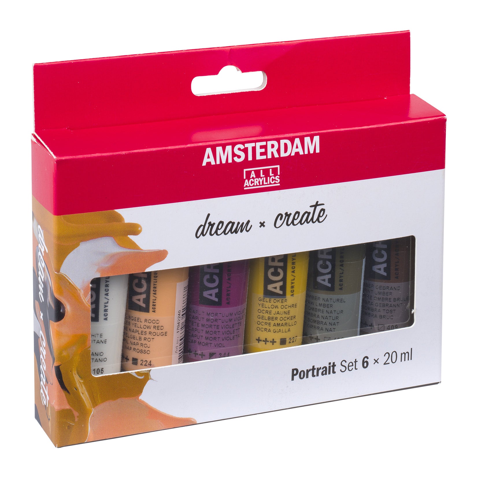 Amsterdam Acrylic Set - 6x 20ml - - Portrait image