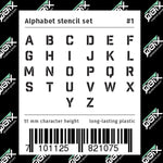 QBIX Plastic Stencil Set - Alphabet Modern - Small image 4