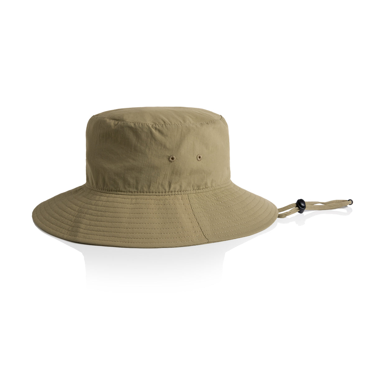 1174 Nylon Wide Brim Bucket Hat - Khaki image