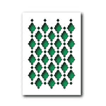 QBIX Stencil 1 Layer - Plastic - Tile Pattern Fleur de Lis image 0