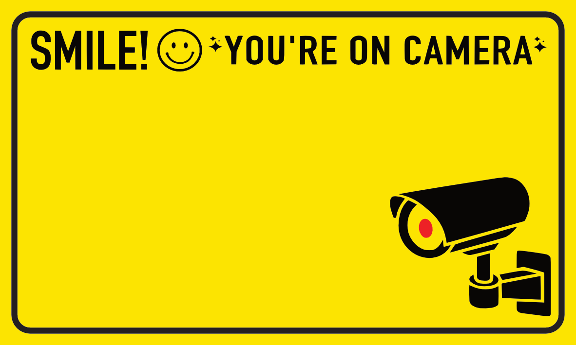 High Tack Sticker Pack 50pc - CCTV image 1