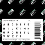 QBIX Plastic Stencil Set - Alphabet Modern - Large image 4