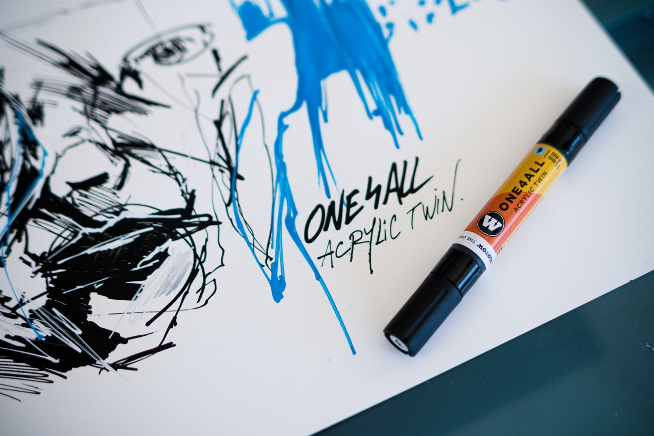 MOLOTOW ONE4ALL Marker Set Twin - Wood image 1
