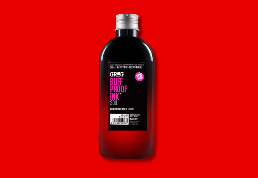 GROG Buff Proof Ink - Splatter Red image