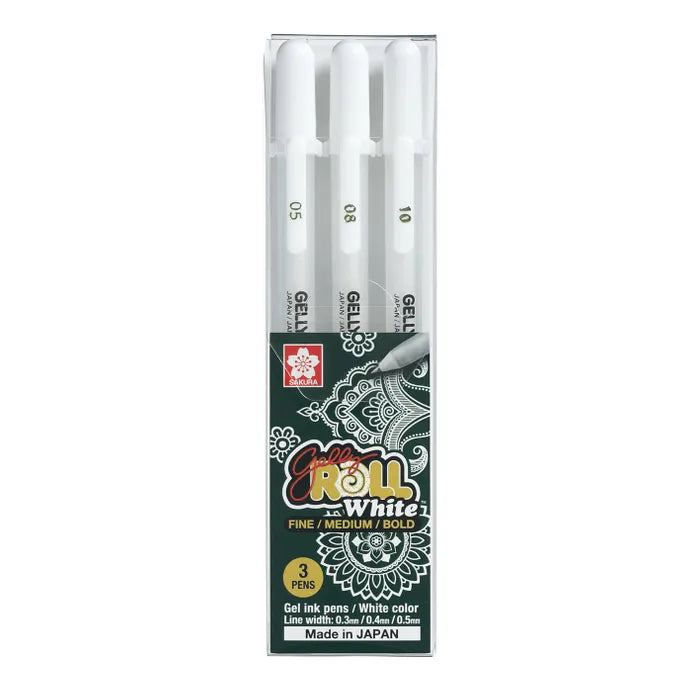 Gelly Roll White - Pack of 3 image 0