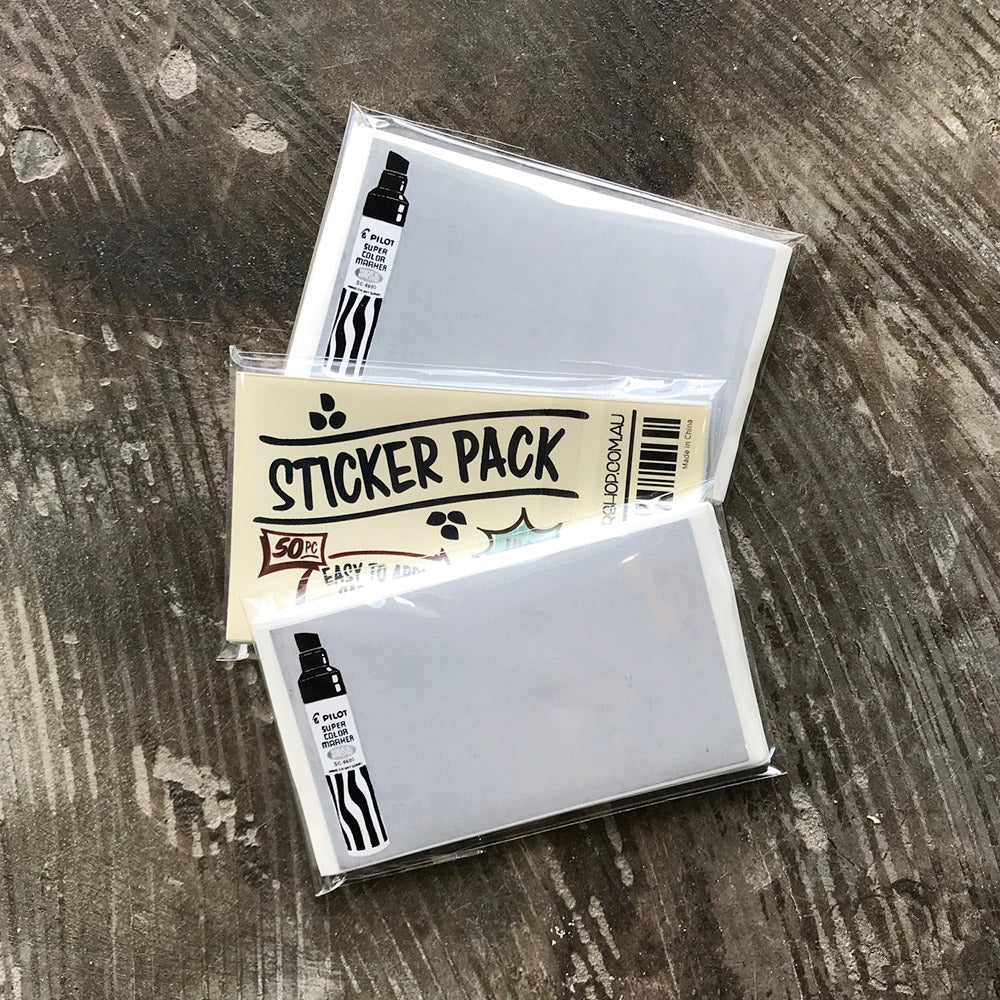 High Tack Sticker Pack 50pc - Super Color image 3