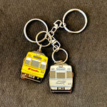 Enamel Train Keyring - QR EMU New &amp; Old image 0